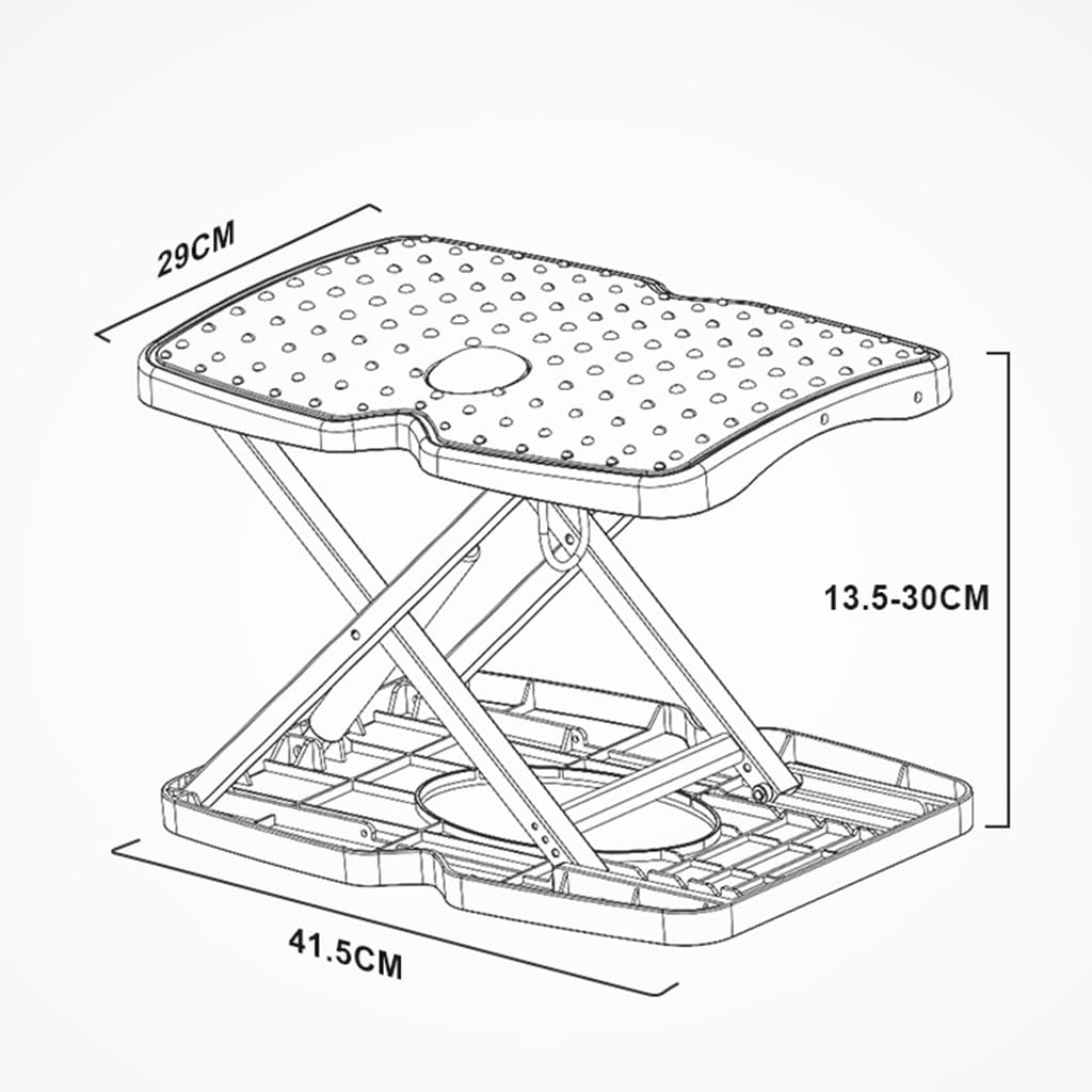 Poggiapiedi ErgoRegolabile Per Sotto La Scrivania – Antiscivolo, Memory Foam, Lavabile, 2 Strati, Per Ufficio E Viaggi