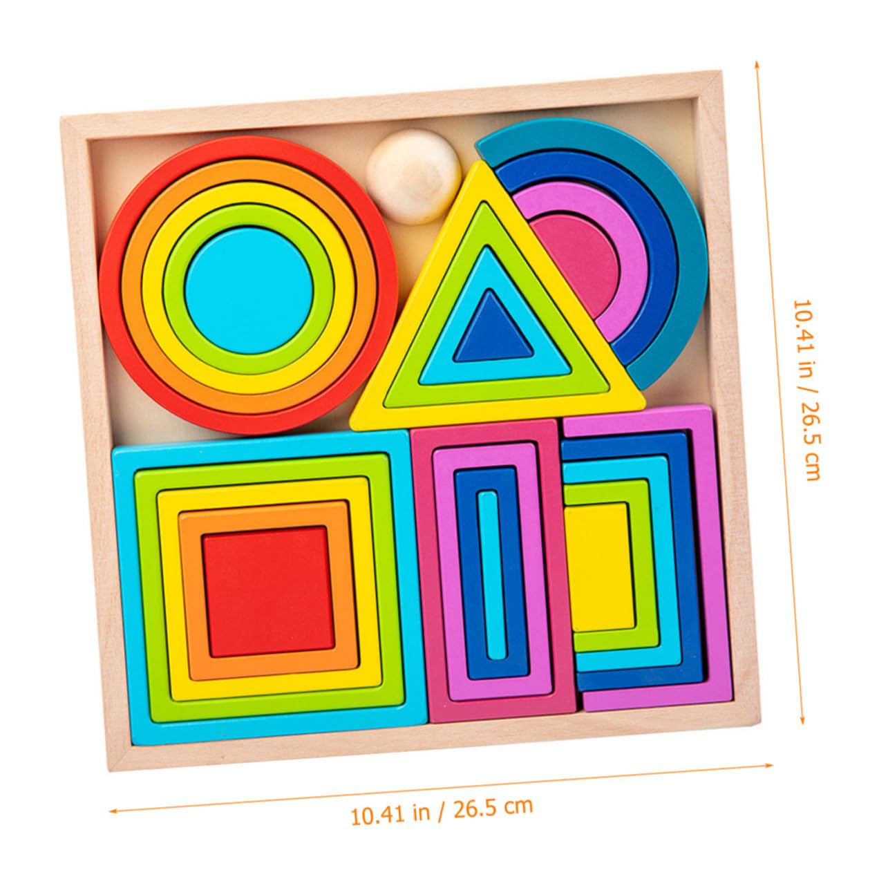 ORFOFE Juguetes Educativos de Construcción para Bloques de Colores Grandes Cognitivo de para Bebés y Pequeños Desarrollo Motriz y Creatividad Seguro y Duradero para Aprendizaje Temprano
