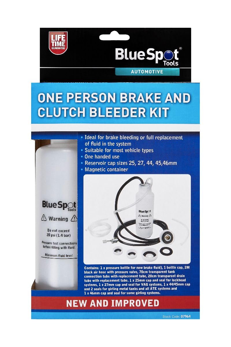 Bluespot 07964 One Person Brake And Clutch Bleeder Kit 5028734079647