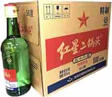 ®︎ 【北京が産んだ有名白酒】北京紅星二鍋頭　（56度） 500ml×24本 Amazon.co.jp: 北京紅星二鍋頭 500ml x 20本 [並行輸入品