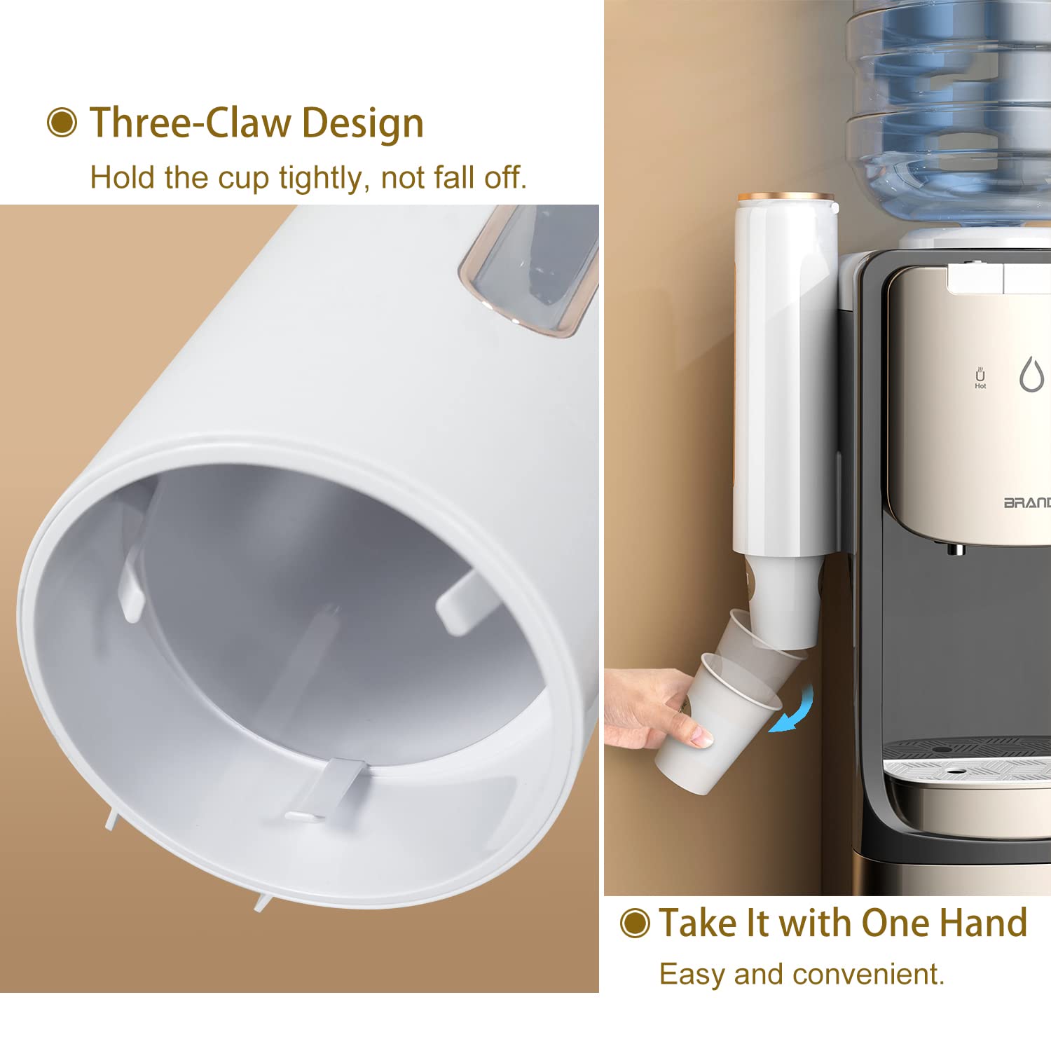 Porte-gobelet Pour Fontaine à Eau - Distributeur Mural Double Pour Gobelets Jetables En Papier Ou Carton - Équipements Pour Restaurants & Hôtels