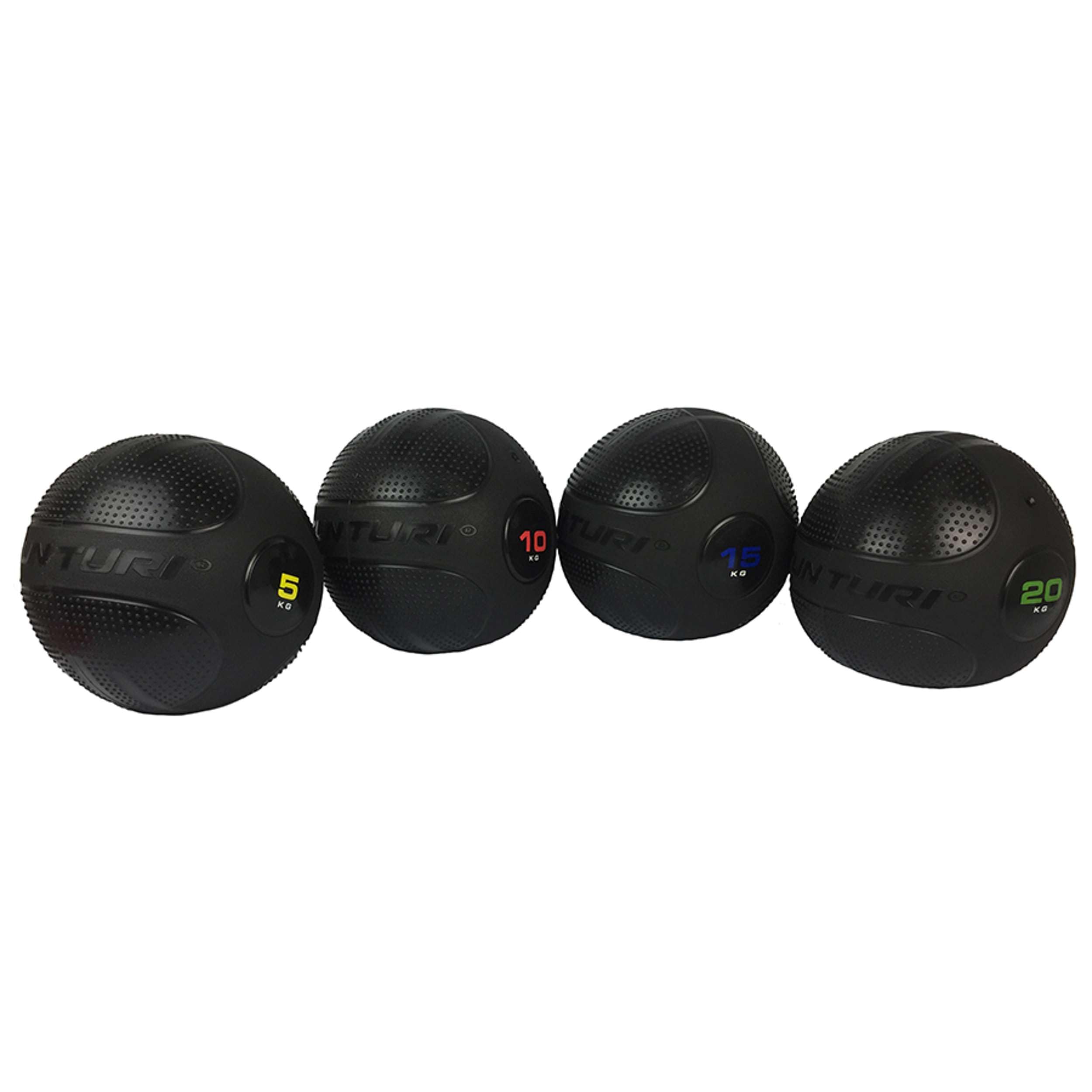 Tunturi 14TUSCF024 Palla Medica - Slam Ball - Nera - 10 kg, Unisex – Adulto, Black, 10 kg