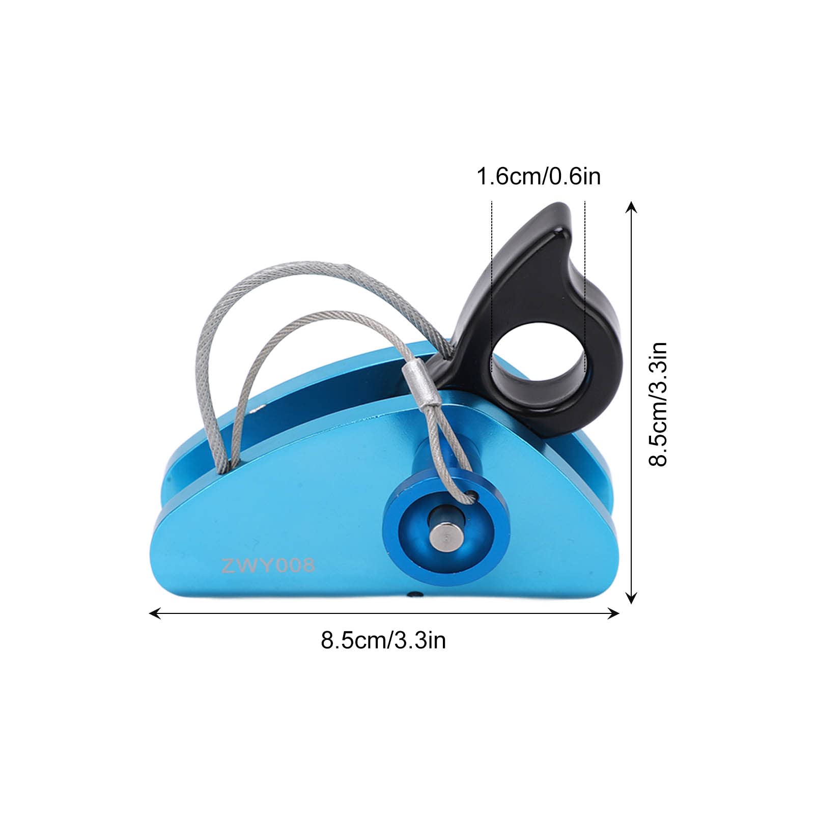 Restokki Self Locking Rope Grab Rock Climbing Rope Safety Grab for Construction Climbing Fall Protection