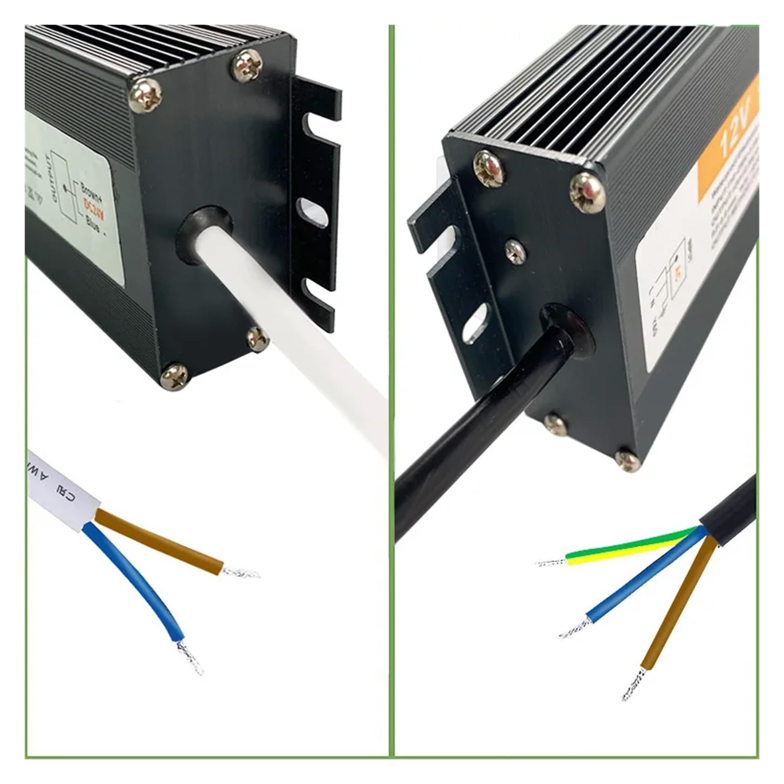 Driver LED impermeabile IP67 AC-DC 220V TO 12V 80W-400W Trasformatore LED Alimentatore LED Protezione da cortocircuito esterno(12V 400W)