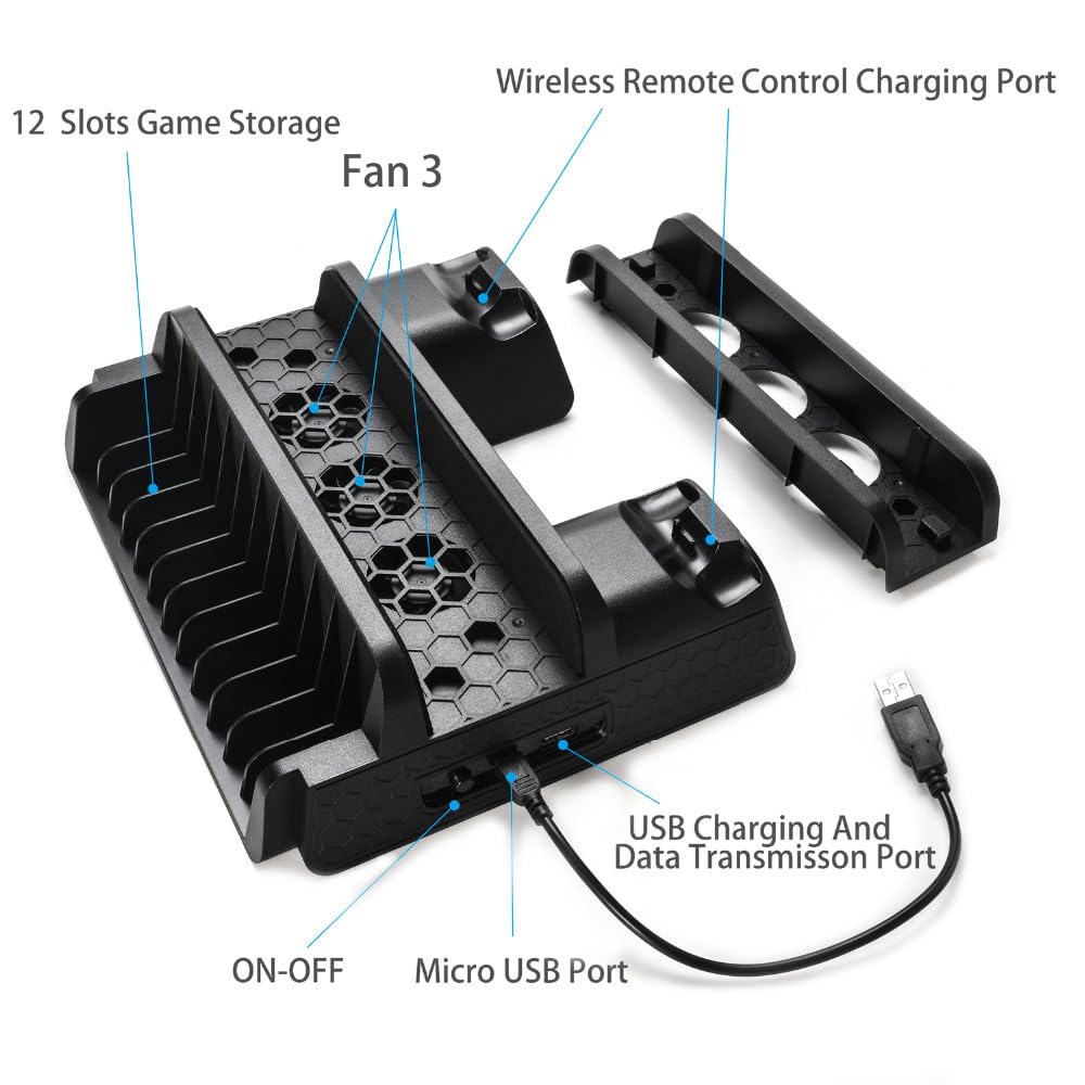 Ps4 Accessories For Gaming Navor Controller Charging Dock Stand