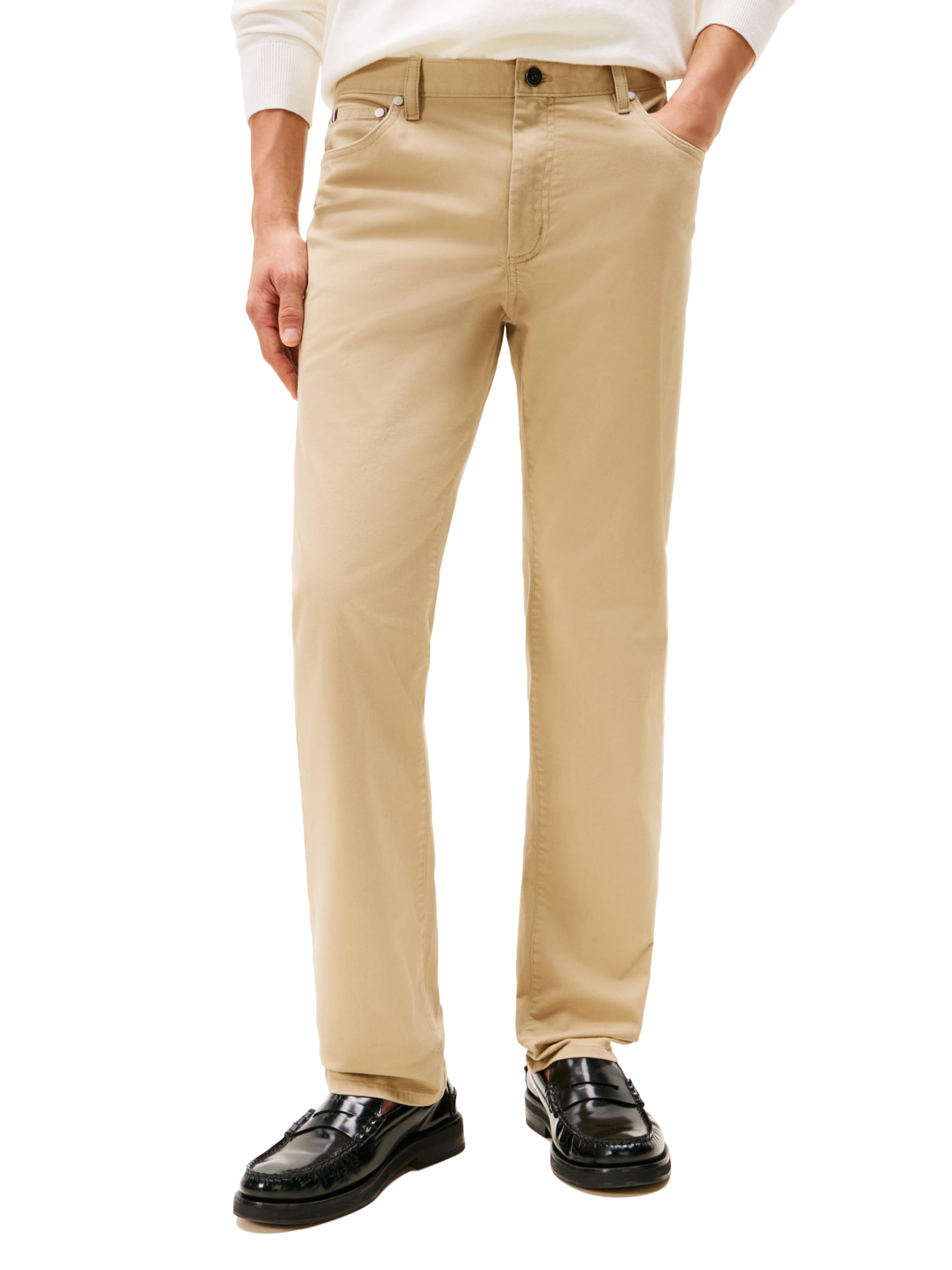 Men's Causal Five Pocket Pants with Stretch in Straight Fit