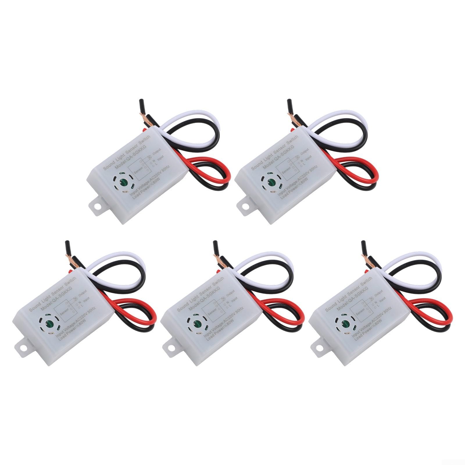 Interruttore del sensore vocale acustico da 220 V per interni con controllo vocale automatico con rilevamento della luce e protezione IP44 per corridoi bagni magazzini