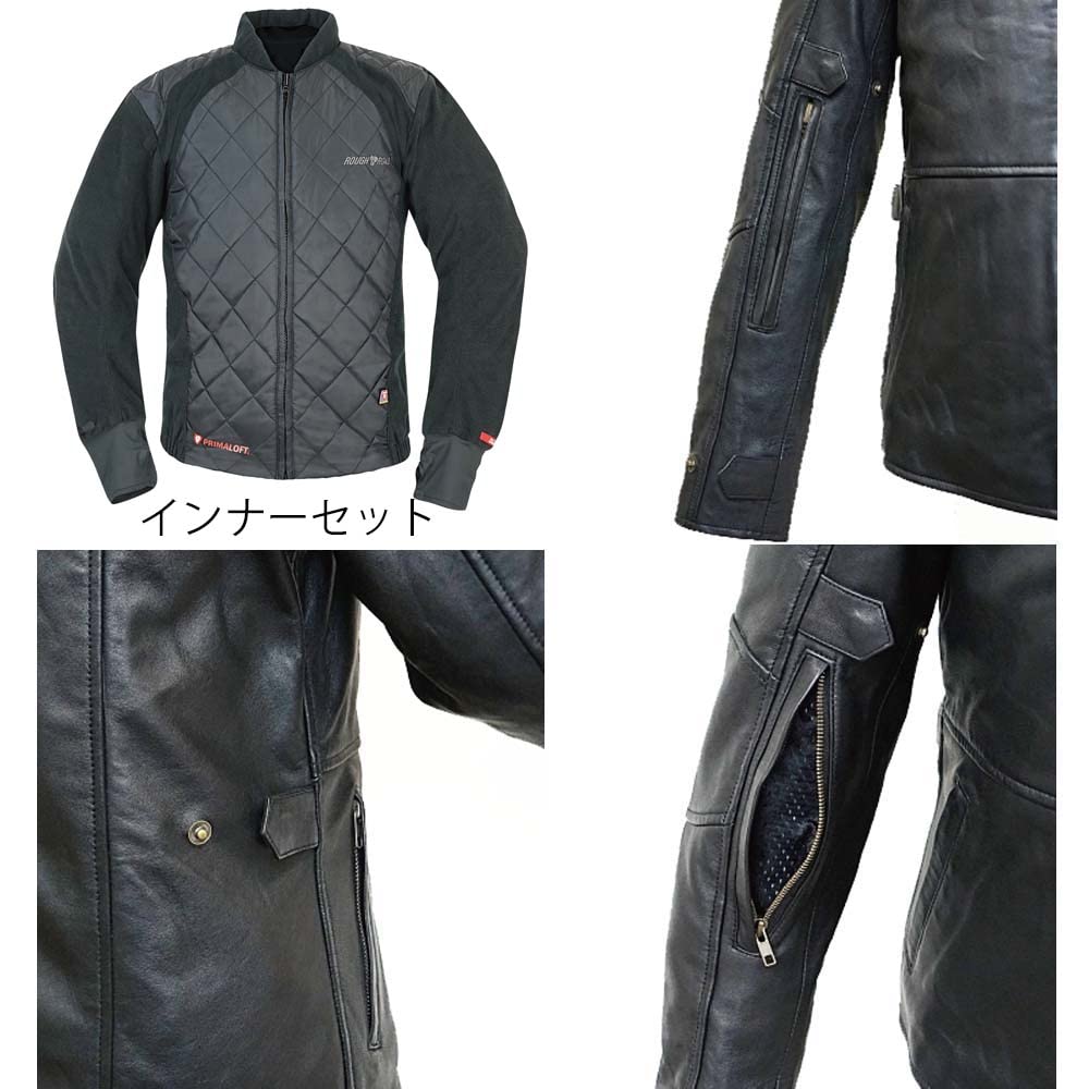 Amazon | ラフアンドロード(ROUGH&ROAD) シープレザーパーカーFP 