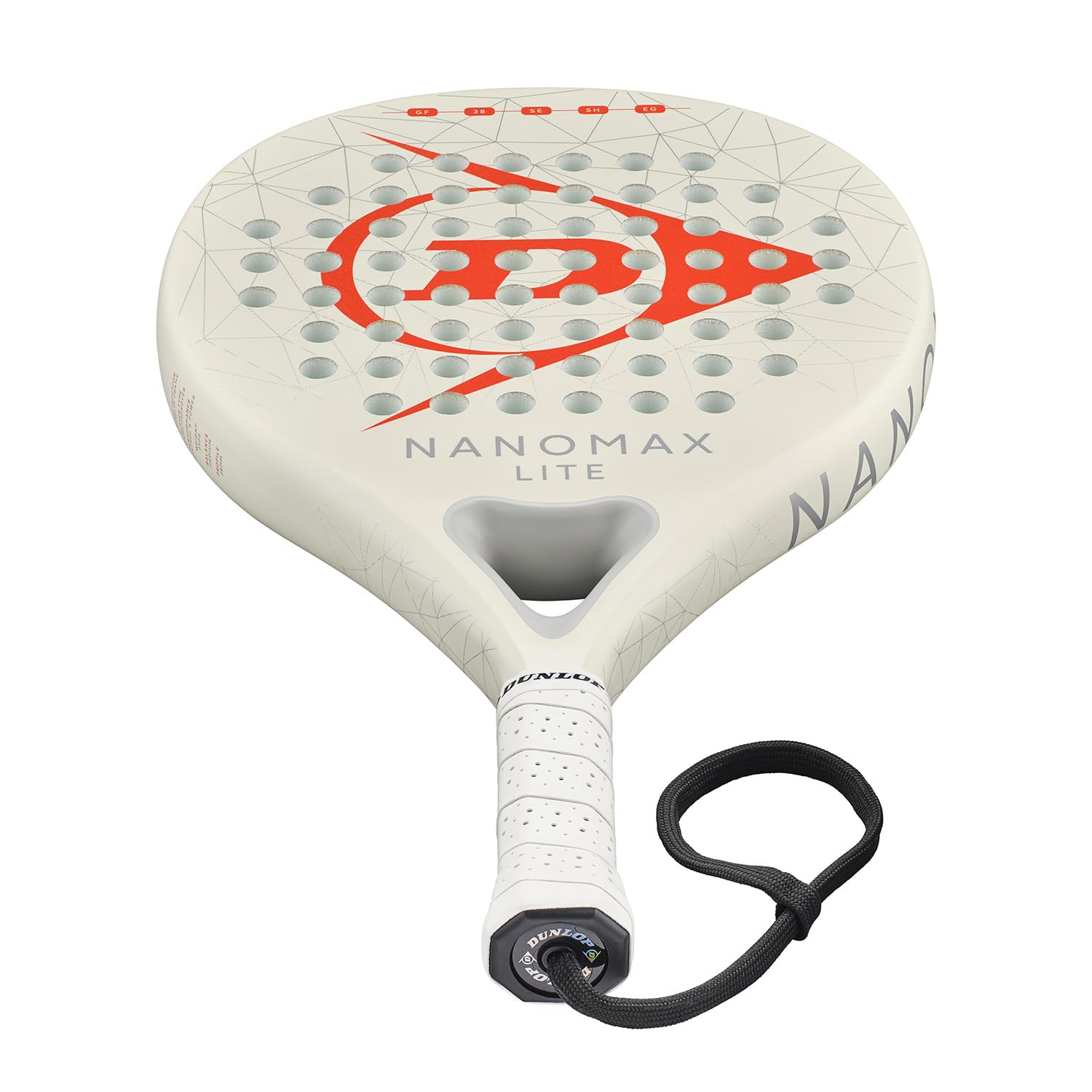 Dunlop Padel Bat Nanomax – Hybridform, Graphit-Rahmen, Medium-Balance