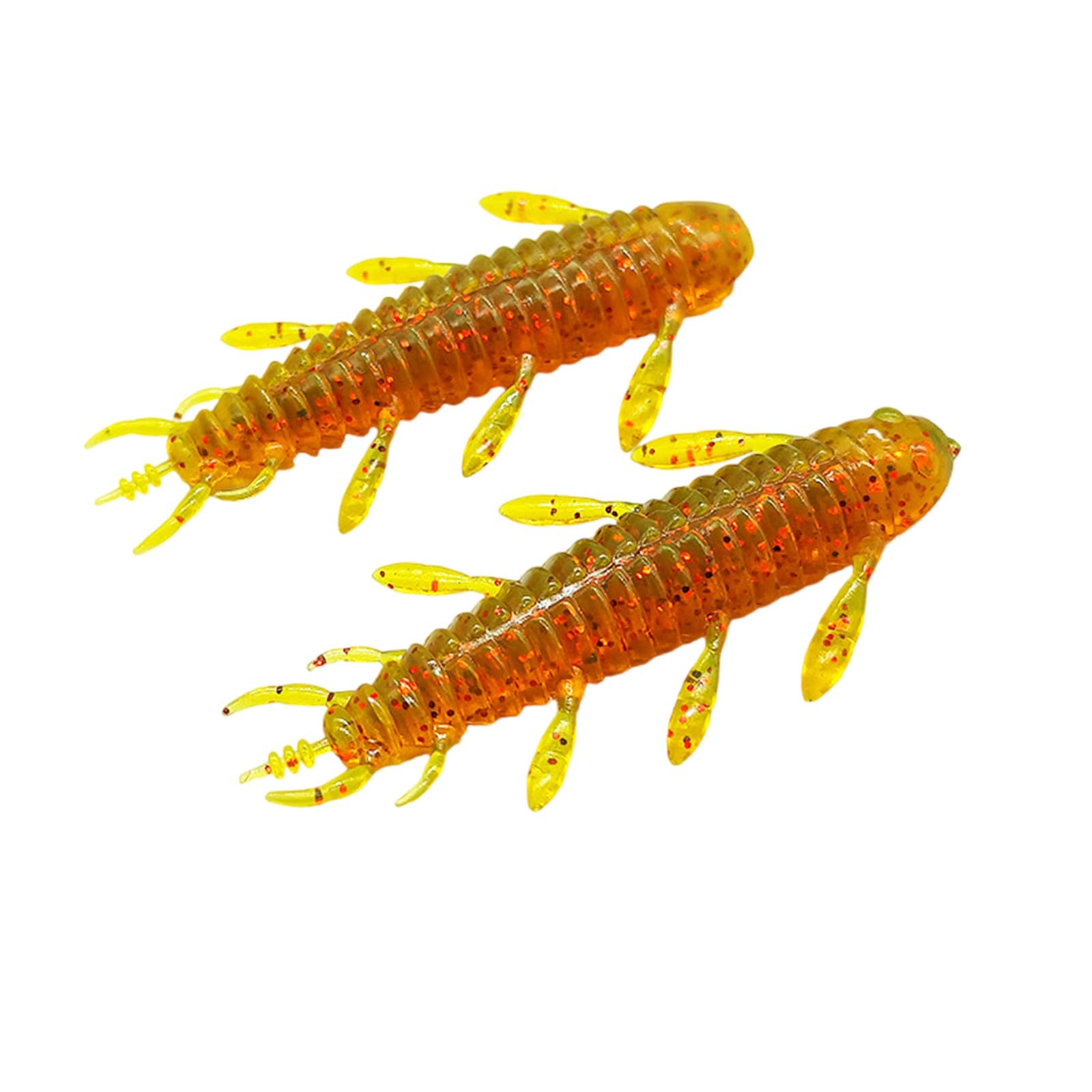 Cebos de pesca, 8 piezas/Set Suave loco Plataformas cebo Plásticos señuelos de pesca gusanos de seda señuelos de pesca gusanos de seda Cortos cebos artificiales nadadores