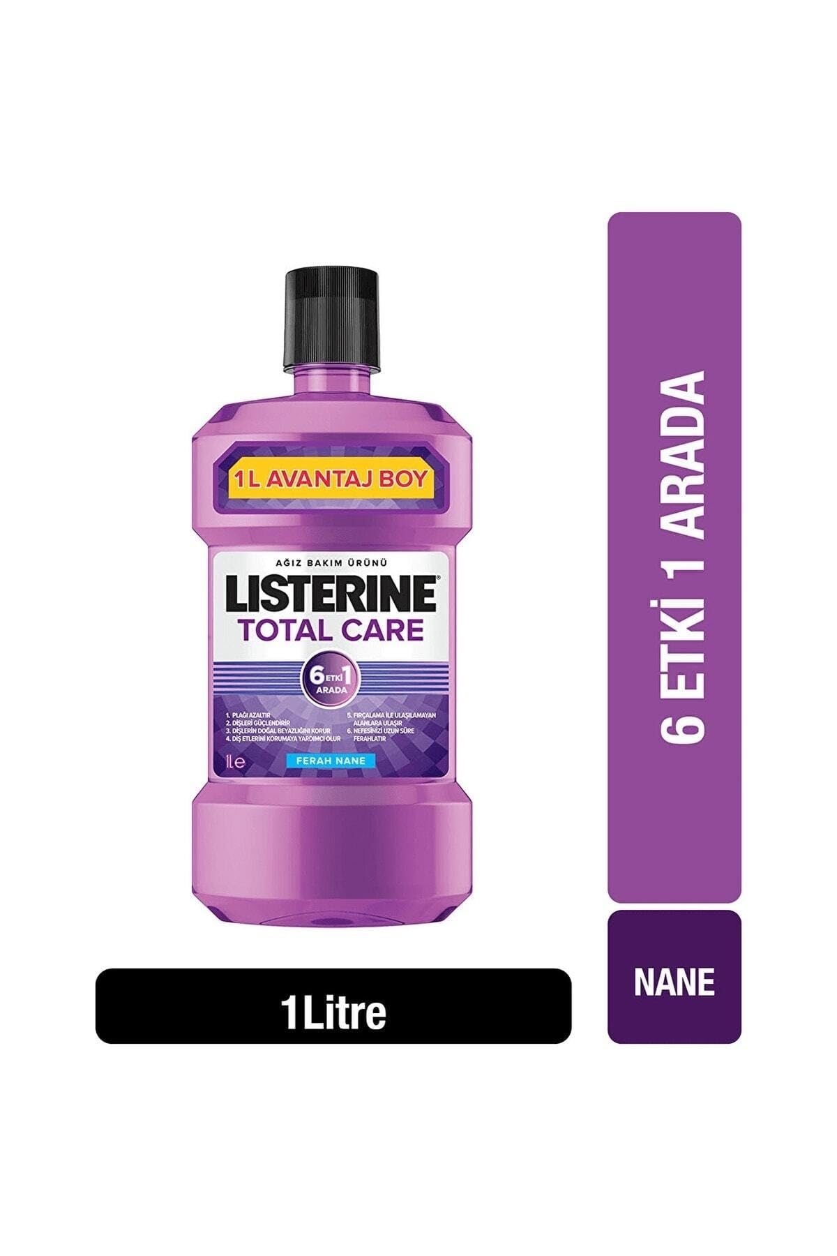 Listerine Total Care Ağız Çalkalama Suyu, 1000 ml, Hafif Tat