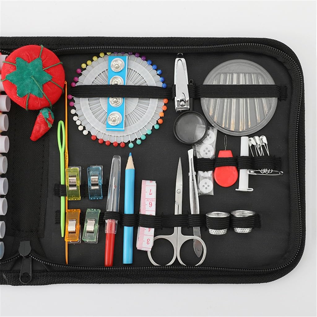 Juego de Caja de Costura para el hogar, Kit de Costura portátil Multifuncional, Caja de Almacenamiento para Coser a Mano, Kit de Costura