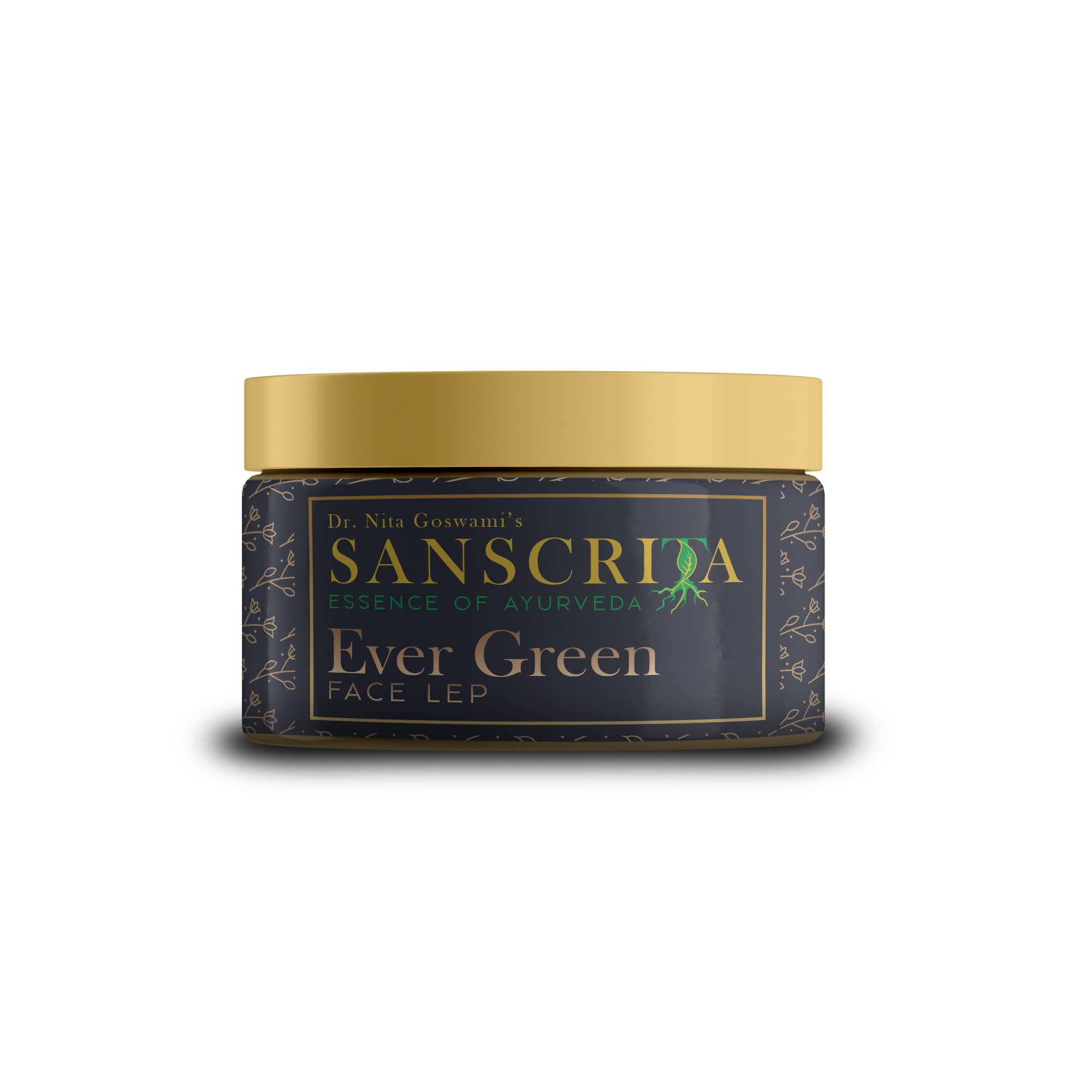 SANSCRITAEvergreen Face LEP, Ayurvedic LEP, For Dull & Dehydrated Skin - 100GM