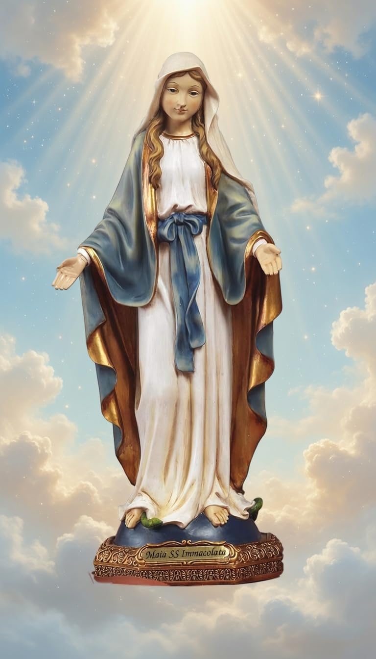 Statua Maria Madonna Immacolata cm.23 in resina by Paben Articoli Religiosi