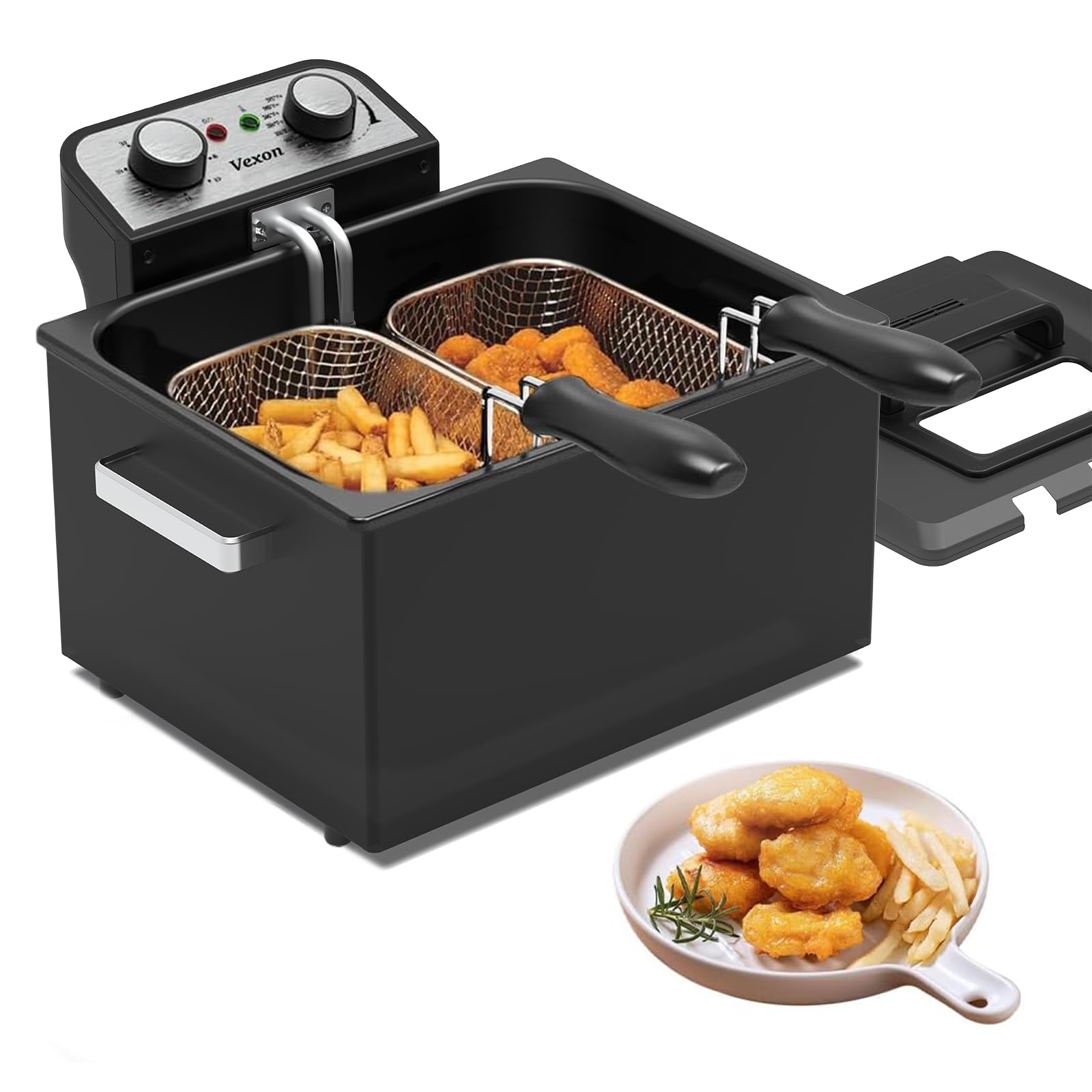 Amazon.com: 1800W 5 Liters/21 Cups Large Electric Deep Fryer with