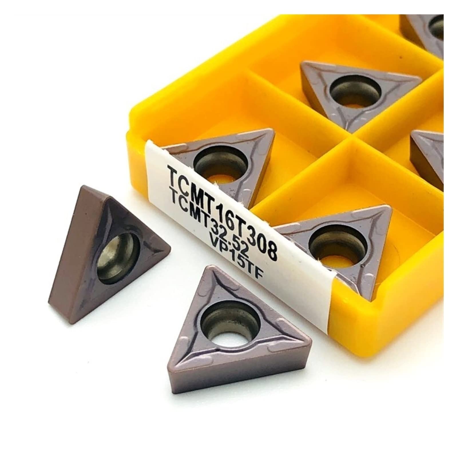 Herramienta de torneado de metal, cuchilla de carburo. Cnc Las herramientas de torneado se pueden indexar TCMT 16T304 / 08 Herramienta for cortar DOLUNTO(TCMT16T308 US735)