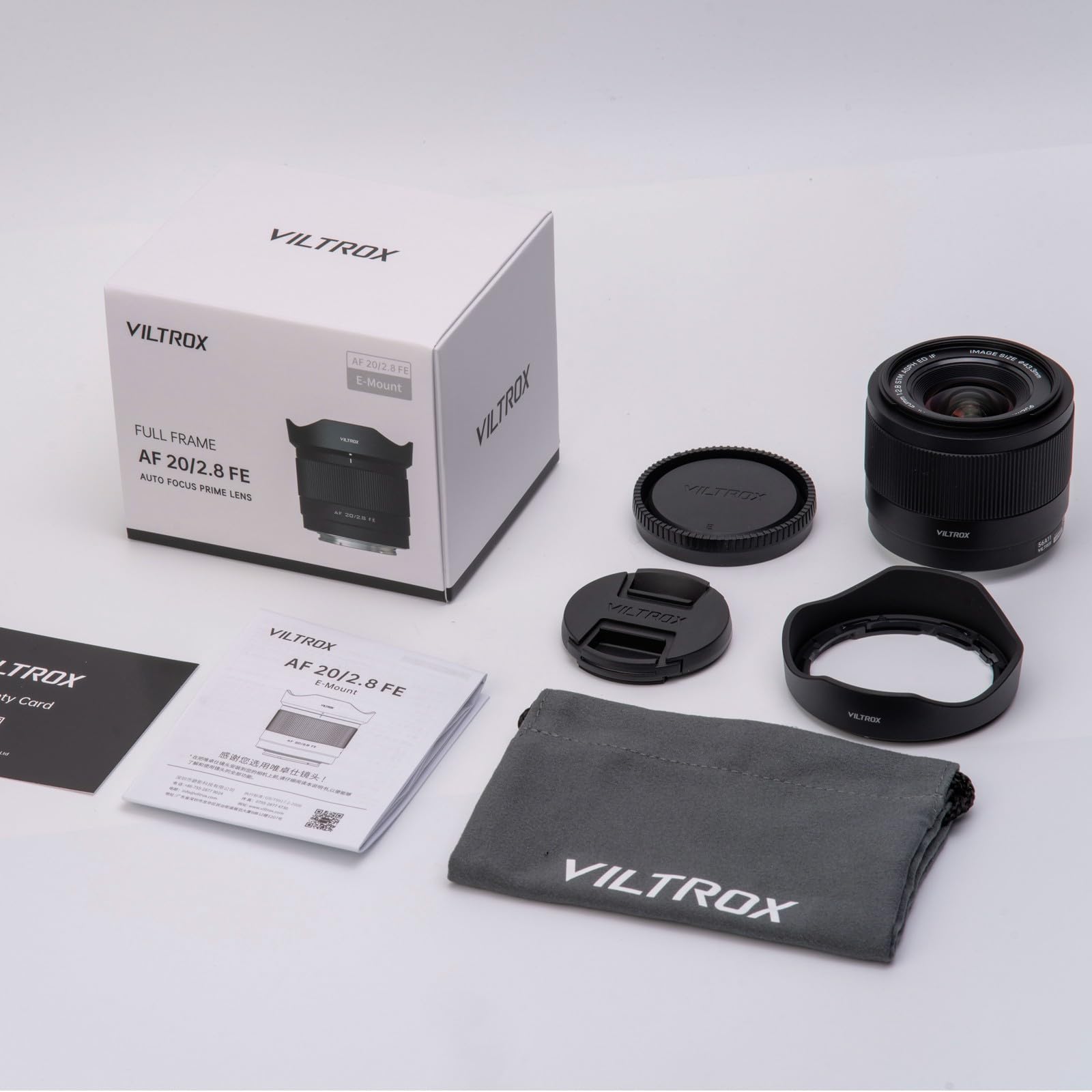 VILTROX 20mm F2.8 FE, STM Obiettivo ultra grandangolare leggero full frame con messa a fuoco automatica per Sony E-Mount A7 A7R A7S A7C A7II A7RII A7SII A7SIII A7III A7RIII A7IV A7RIV A9 A1 FX3 A7RV