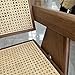 Handcrafted Solid Wood Dining Chairs with Cane Back&Seat (Ash Wood-Walnut Color)