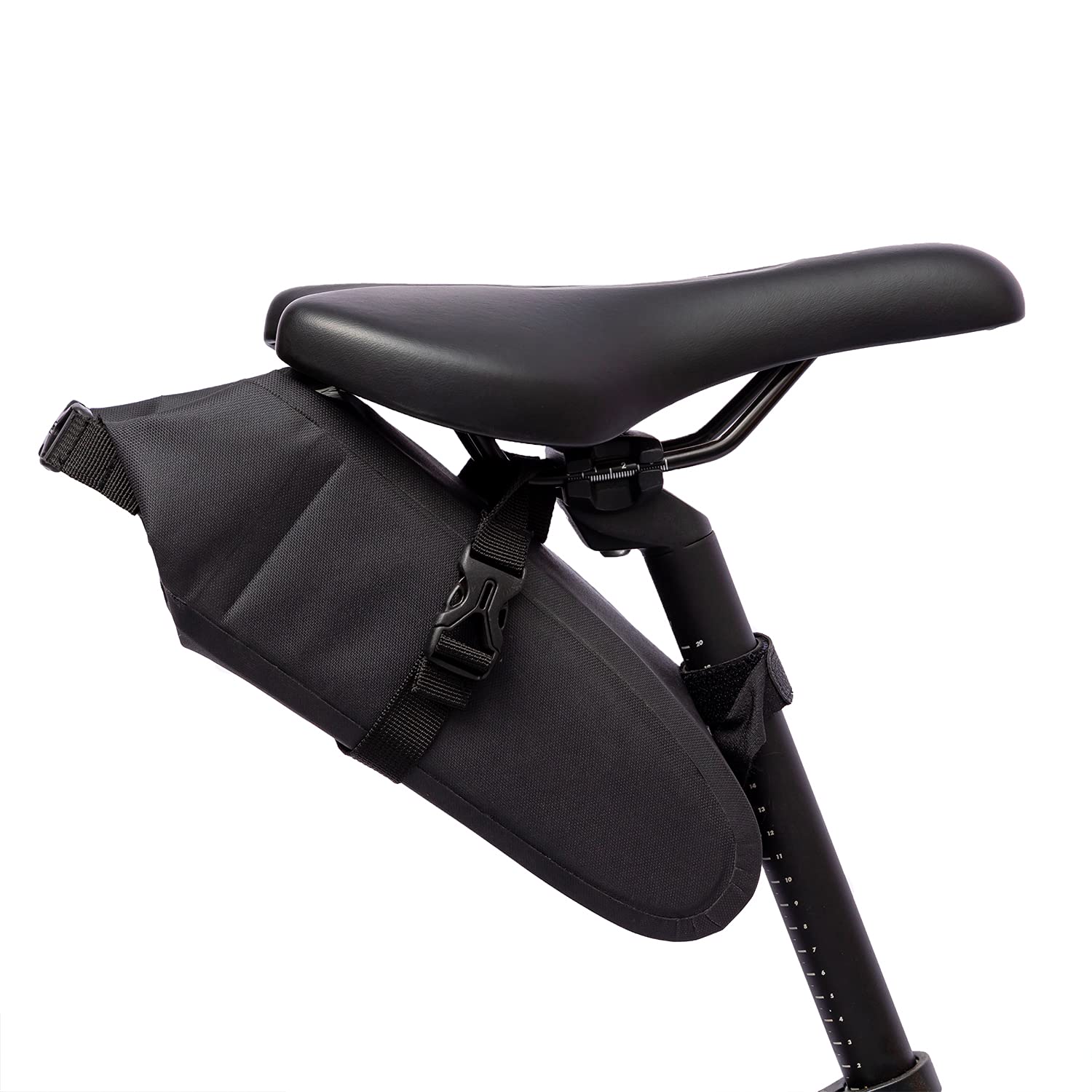 Wantalis Unisex Adult Waterproof Bicycle Saddle Bag, Black, One Size
