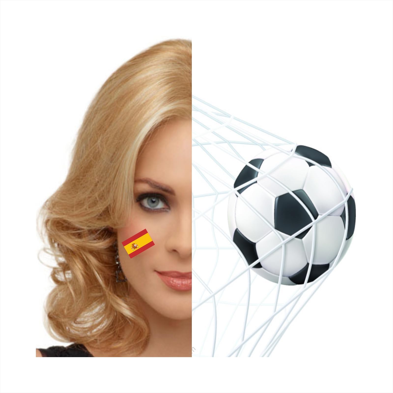 Womaha 30 Sheets Spain Flag Temporary Tattoos for Kids Adults Fans Fake Face Tattoo Stickers, Red Yellow - Image 3