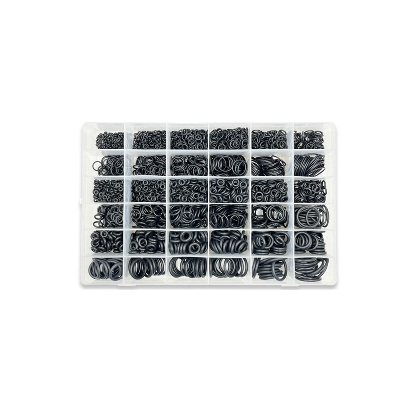 Arandela de Sellado de Junta tórica de Goma, Junta tórica Negra NBR, Junta de plomería, Resistente al Aceite, Alta Temperatura, reparación automotriz de Coche(2700pcs (OD 4 to 30))