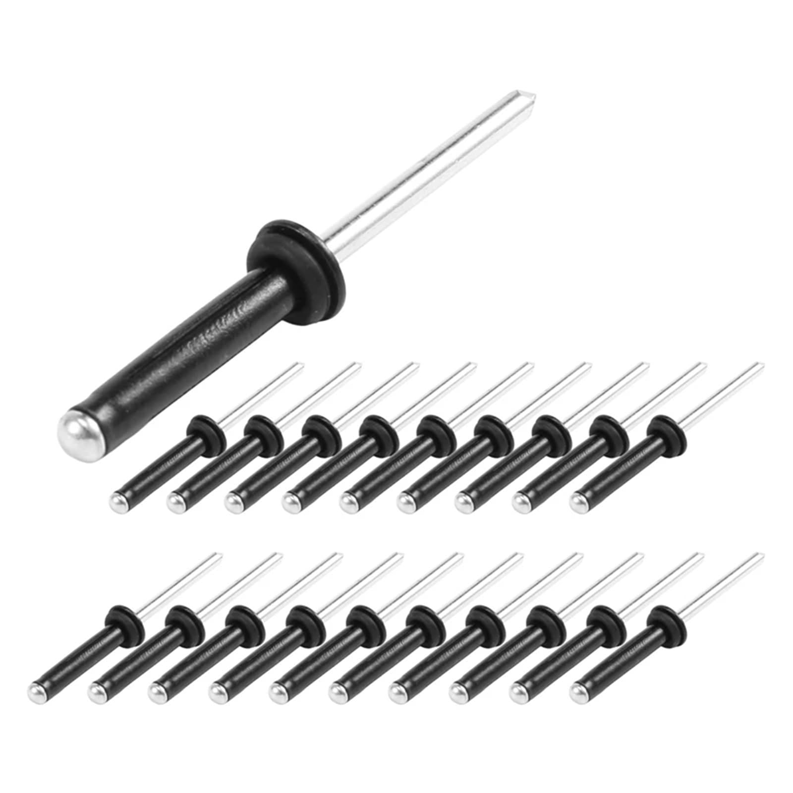 Lot de 200 rivets aveugles avec 20 joints toriques - Longue prise en main - Ampoule à trois volets pour installation en eau profonde - Kayak, canoë et bateau