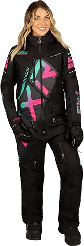 FXR CX F.A.S.T. - Traje monosuit aislado negromenta-rosa eléctrico desvanecido térmico - 8
