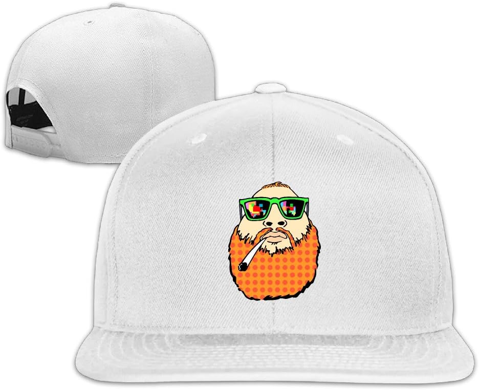 Sunglasses Big Beard Man Smoking Baseball Cap Snapback Baseball Caps