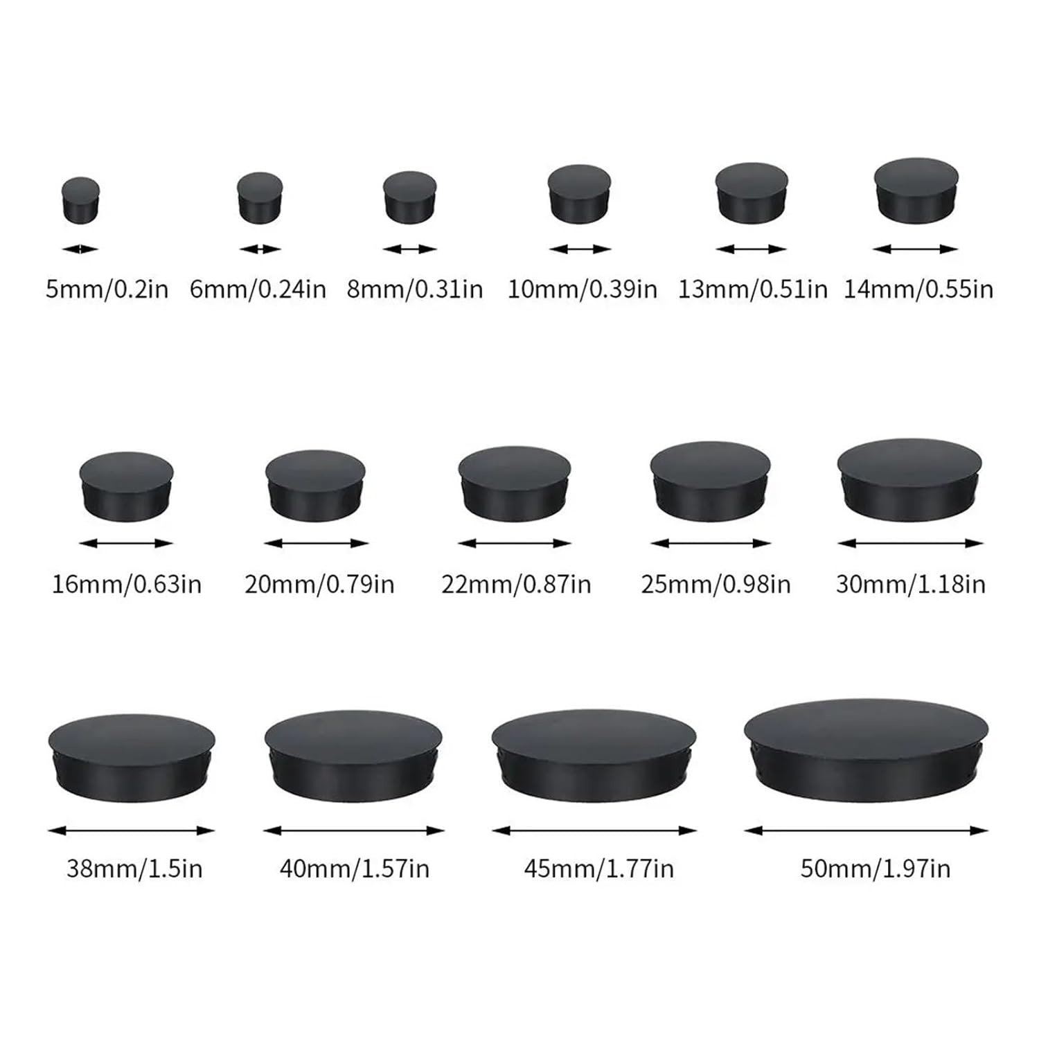 Floor Hole Plugs Furniture Plug Covers, Hardware Accessories(10mm)