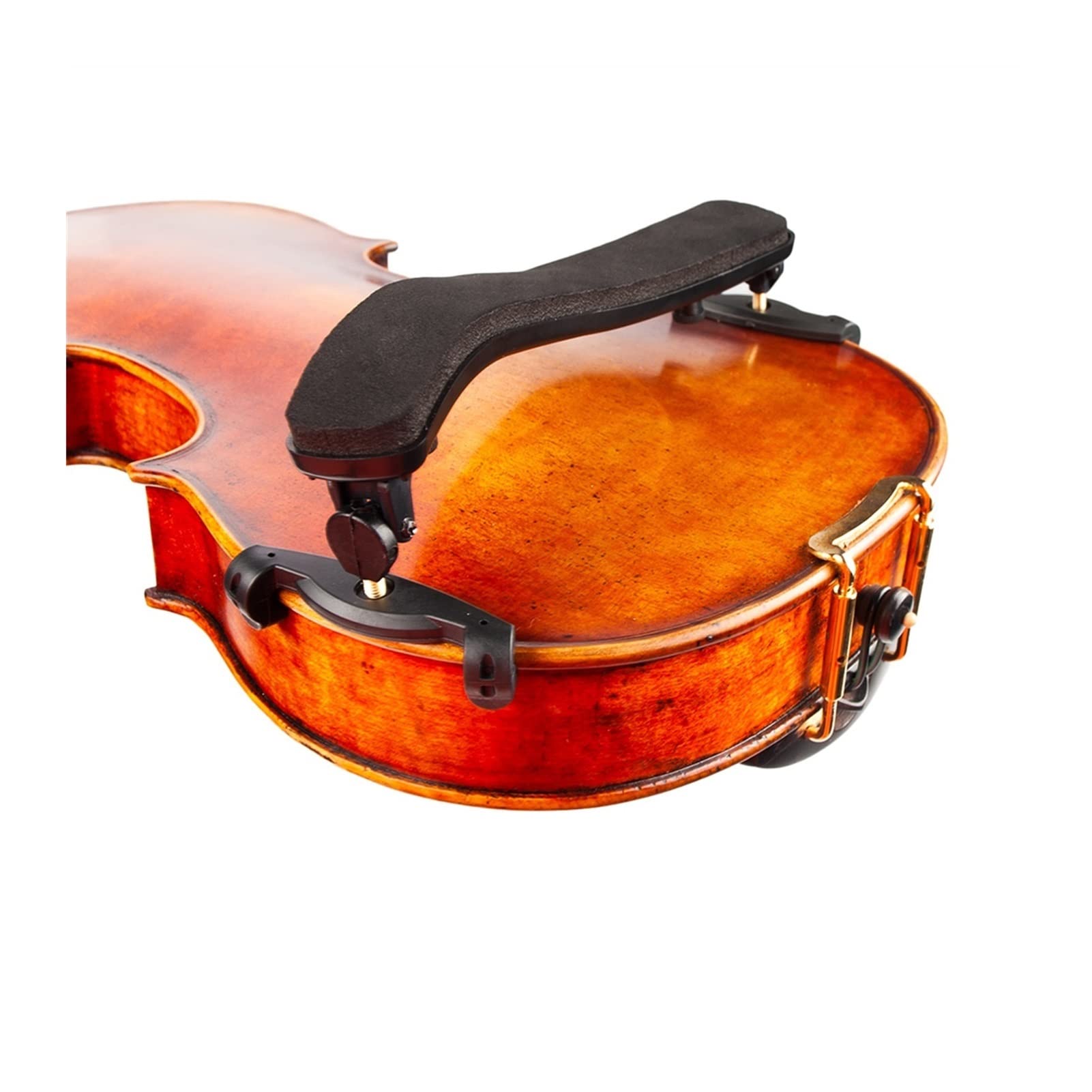 Violine Schulterstütze 4/4-3/4 Höhenverstellbare Gummifüße Schwarz Geige Schulterstütze