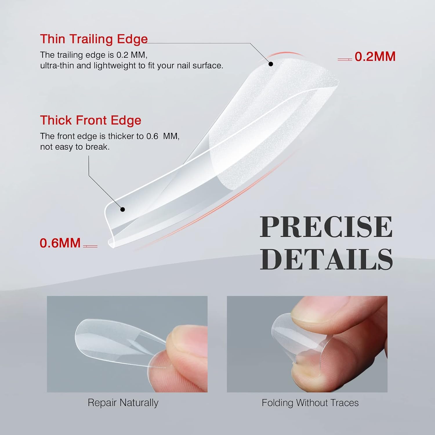 Saviland Soft Gel Nail Tips - 550PCS Medium Coffin Full Cover Clear Nail Tips Fake False Nails for Gel Nail Extension Kit Half Matte Acrylic Nails Tip Kit 12 Sizes for Nail Salon Use Home DIY
