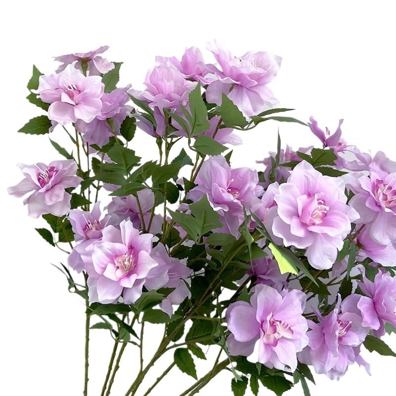 Dekoration mit Kunstblumen, Künstlicher Rosenstreifenstrauß for Heimdekoration, Hochzeiten, Tischarrangements, Mehrfarbig(White)