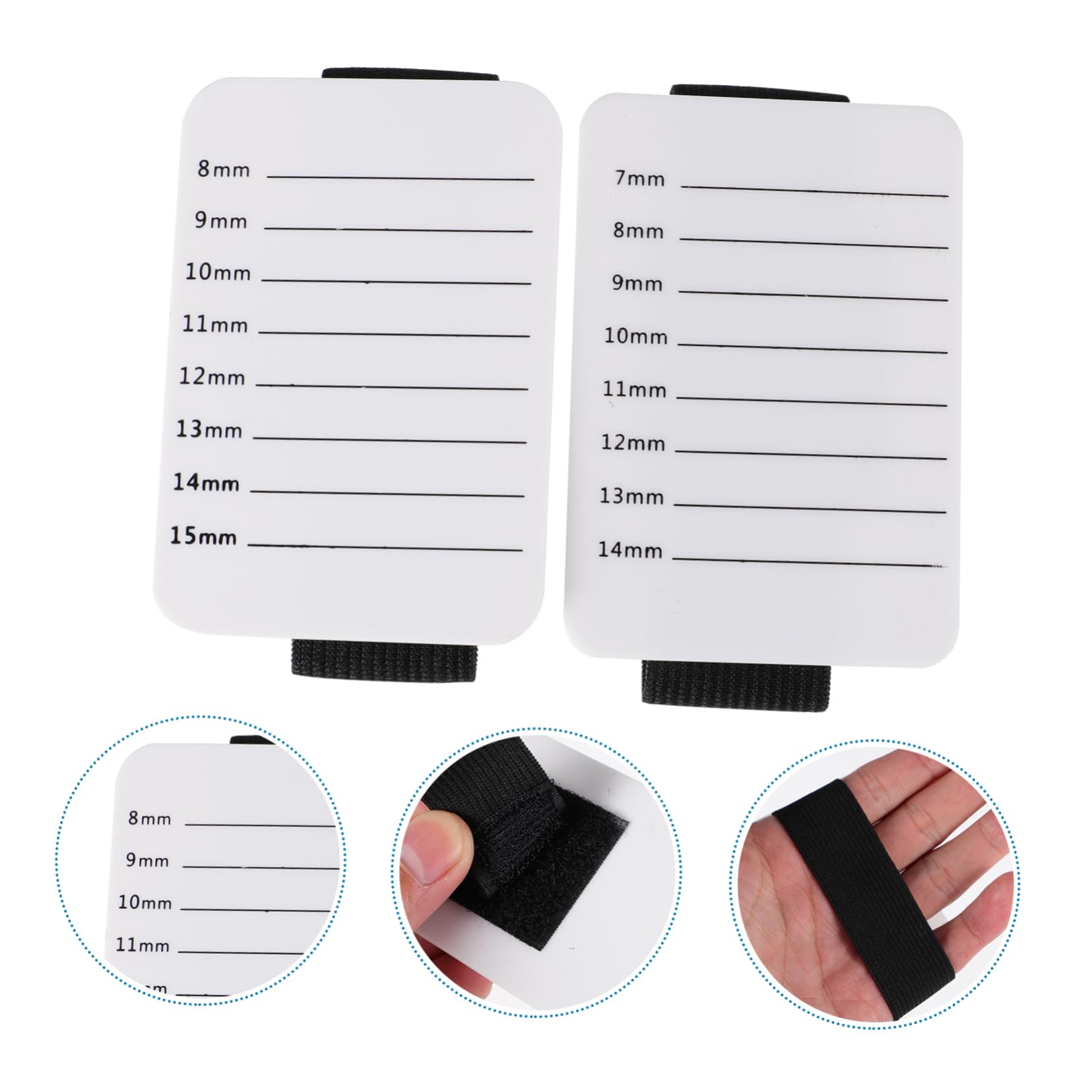 HAKIDZEL Lash Grafting Pallet Hand Strap Eyelash Extension Accessories 4pcs Kit for Salon
