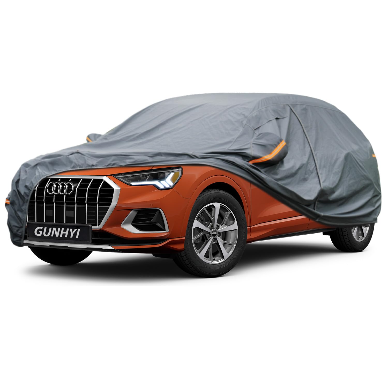 GUNHYI Premium Car Cover Custom Fit Audi Q3/SQ3, 16 Layers Heavy Duty Car Cover Waterproof All Weather with Zipper Door for Sun Rain Snow Dust Uv Protection