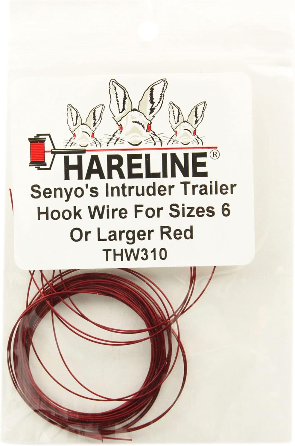 Senyo's Standard Intruder Trailer Hook Wire Red Fly Tying, Hooks