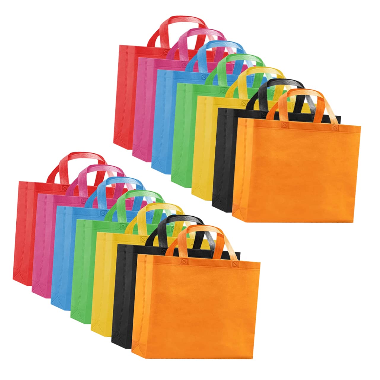 Tragbare Vliestaschen 21 Stück aus Vliesstoff für Bücher und Spielzeug
