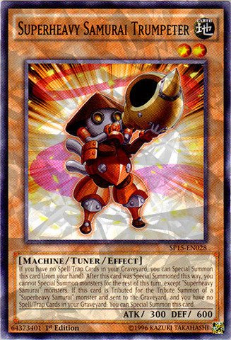 Yu-Gi-Oh! Superheavy Samurai Trumpeter Card (SP15-EN028) – 1st Edition Shatterfoil From Star Pack ARC-V - View #2