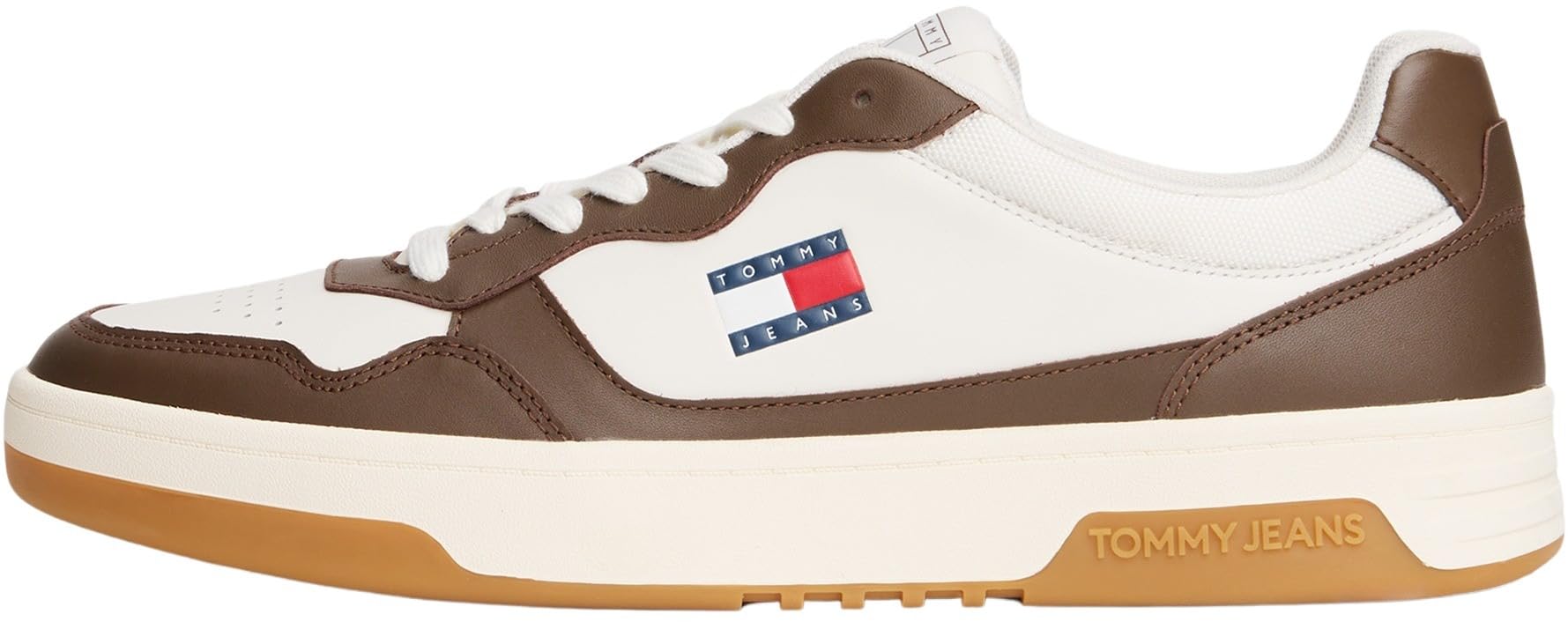 Tommy Hilfiger Men's Multicolor White Leather Sneaker - Sneakers - 12 Uk- Shoes