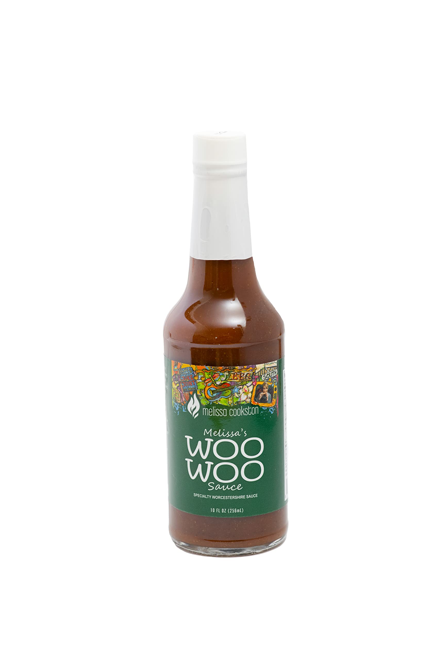 Melissa Cookston Woo Woo Sauce, Worcestershire Sauce with Seasonings & Herbs, 10 Fl Oz.