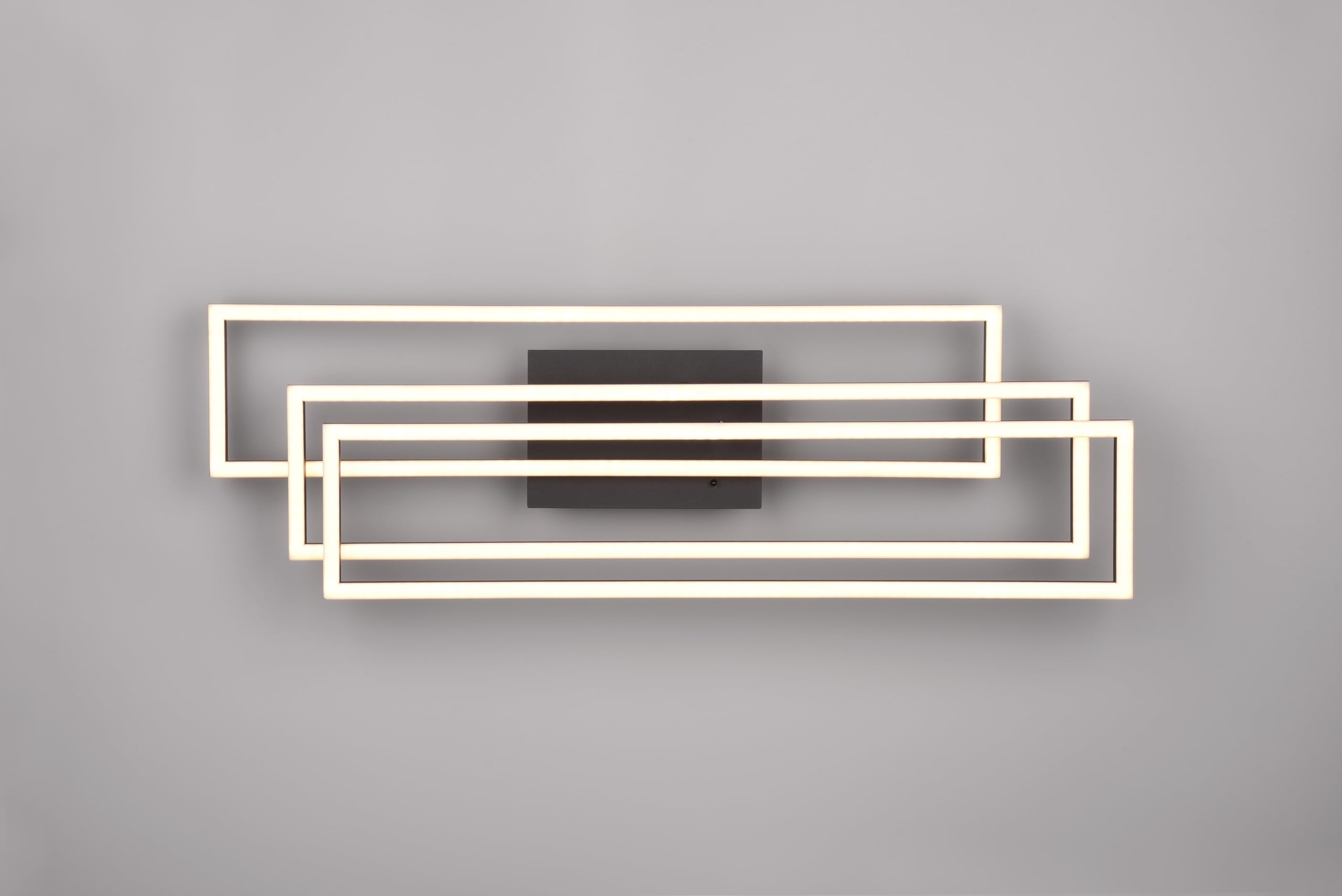 Reality Leuchten Corso R64423132, metal matowy czarny, z diodą LED 36 W, pilot zdalnego sterowania