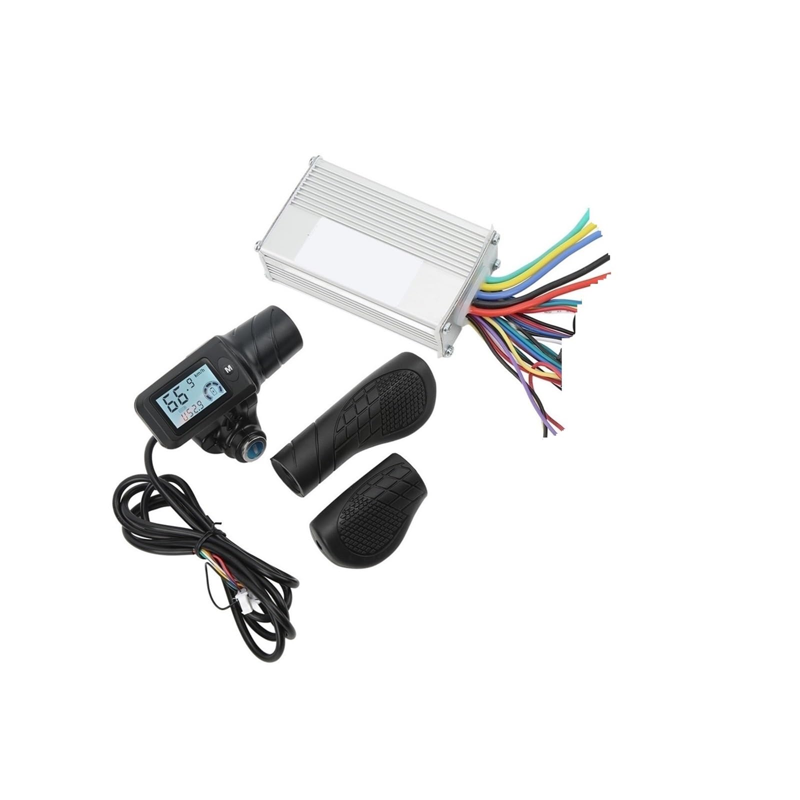 Sterownik silnika bezszczotkowego do roweru elektrycznego, skutera, 36 V, 48 V, 350 W, z wyświetlaczem LCD 805 i uchwytem przepustnicy.
