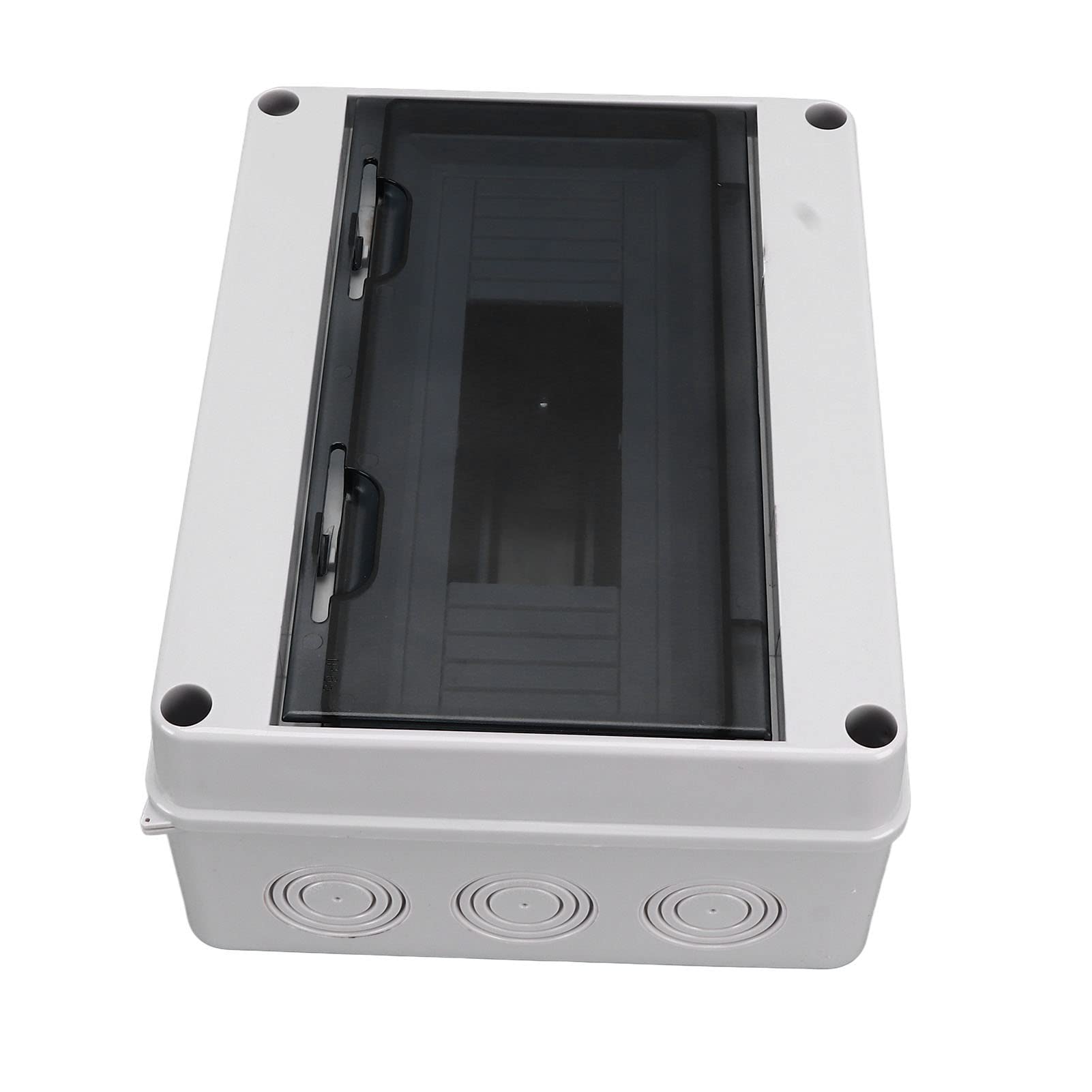 Scatola di distribuzione impermeabile IP65 a 12 vie, scatola di giunzione elettronica in plastica con coperchio trasparente, custodia resistente alle intemperie in ABS+PC per