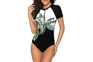 Women's Short Sleeve Rash Guard Swimwear
