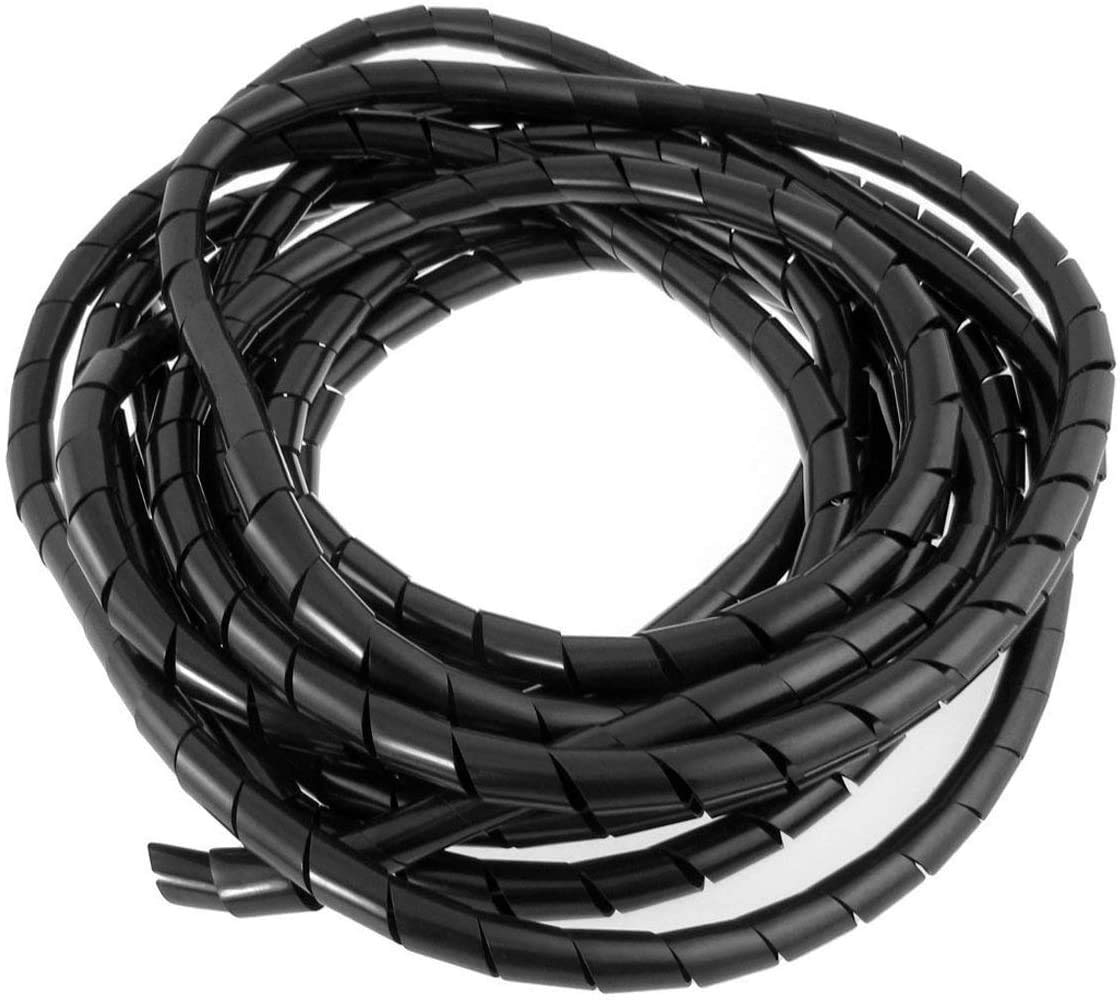 KPI 12mm 25 Meters White Spiral Sleeve Wrap and wire organizer band for 3D Printer cnc machine computer PC TV or Electric wires bicycles Used for Commercial Areas and automation (Black) (B08R5MJ2BL) Amazon Price History, Amazon Price Tracker