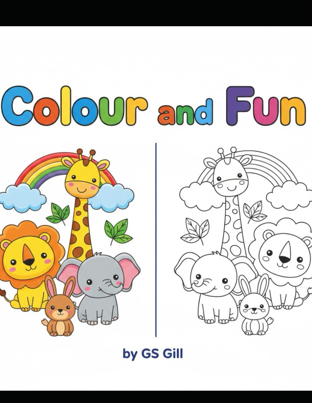 Colour and Fun: Kids Animal Coloring Book for Ages 3–7