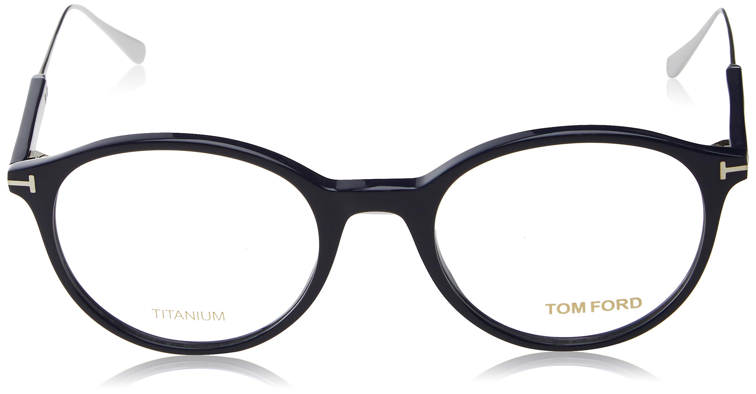 Eyeglasses Tom Ford FT 5497 052 dark havana, Shiny Classic Dark Havana, Shiny Dark Ruthenium, 48/22/145