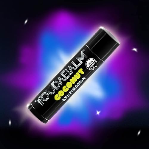 Miniatura 3 de You Da Balm Bálsamo labial orgánico, sabor a coco, hidratante labial 100% natural, certificado por USDA, bálsamo labial para labios secos y
