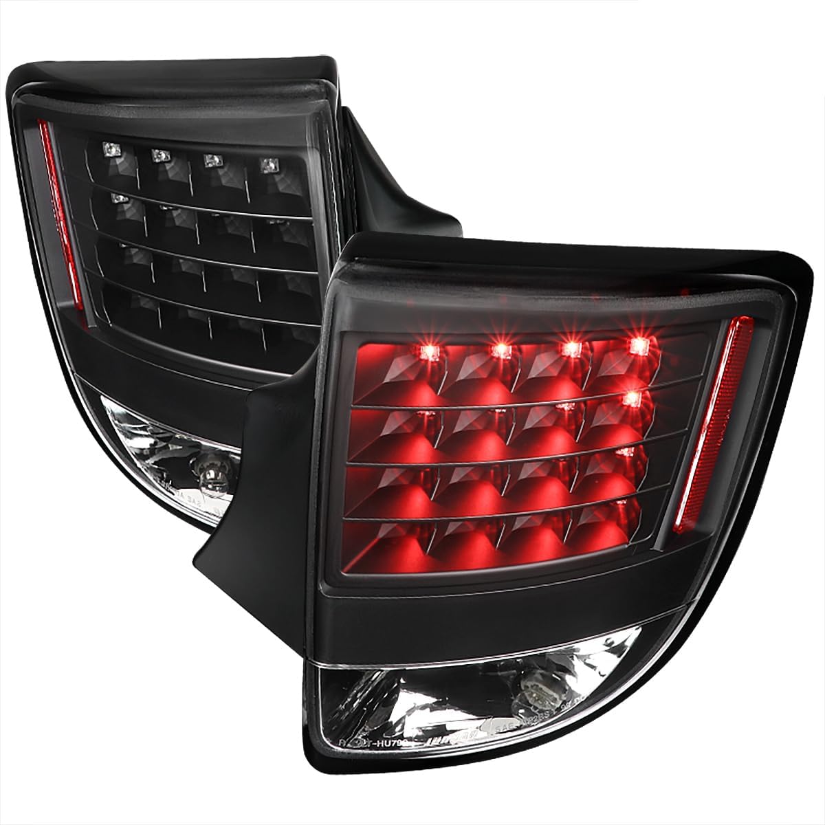 SPEC-D TUNING Black LED Tail Lights Compatible with 2000-2005 Toyota Celica, Left + Right Pair Assembly