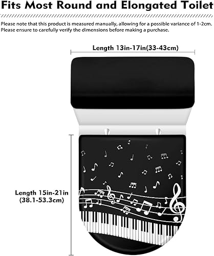 Vista 27 de Fundas antideslizantes para tapa de inodoro y tanque del Día de San Patricio, fundas elásticas para tapa de inodoro, accesorios de decoración de St.
