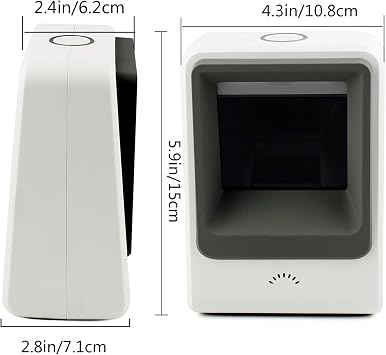2D Barcode Scanner,Symcode Omnidirectional Hands-Free USB Barcode Reader Scanner for Mobile Payment Computer Screen Scan